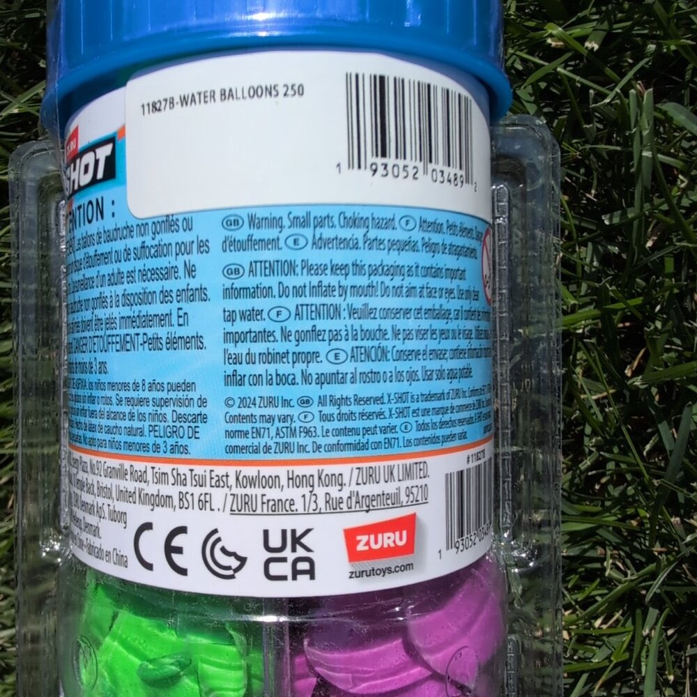 X-Shot 250 Water Balloons Refill Pack with Tap Connector Easy Fill & Tie 2 Pack - Picture 3 of 4